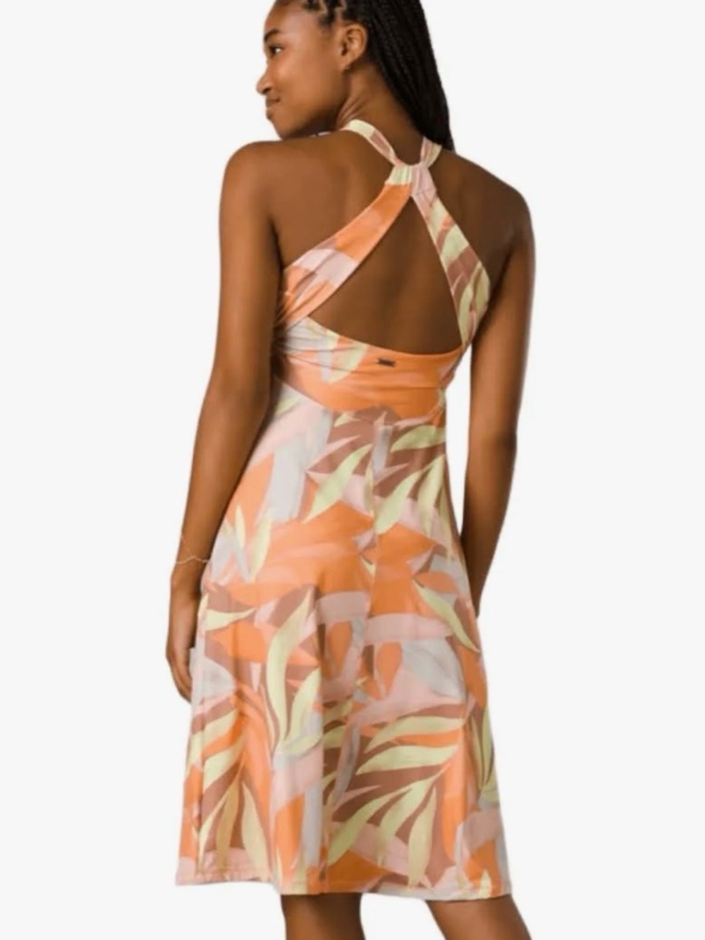 prAna Women's Jewel Lake Dress High Neck Line UPF 30+ Stretch Size S